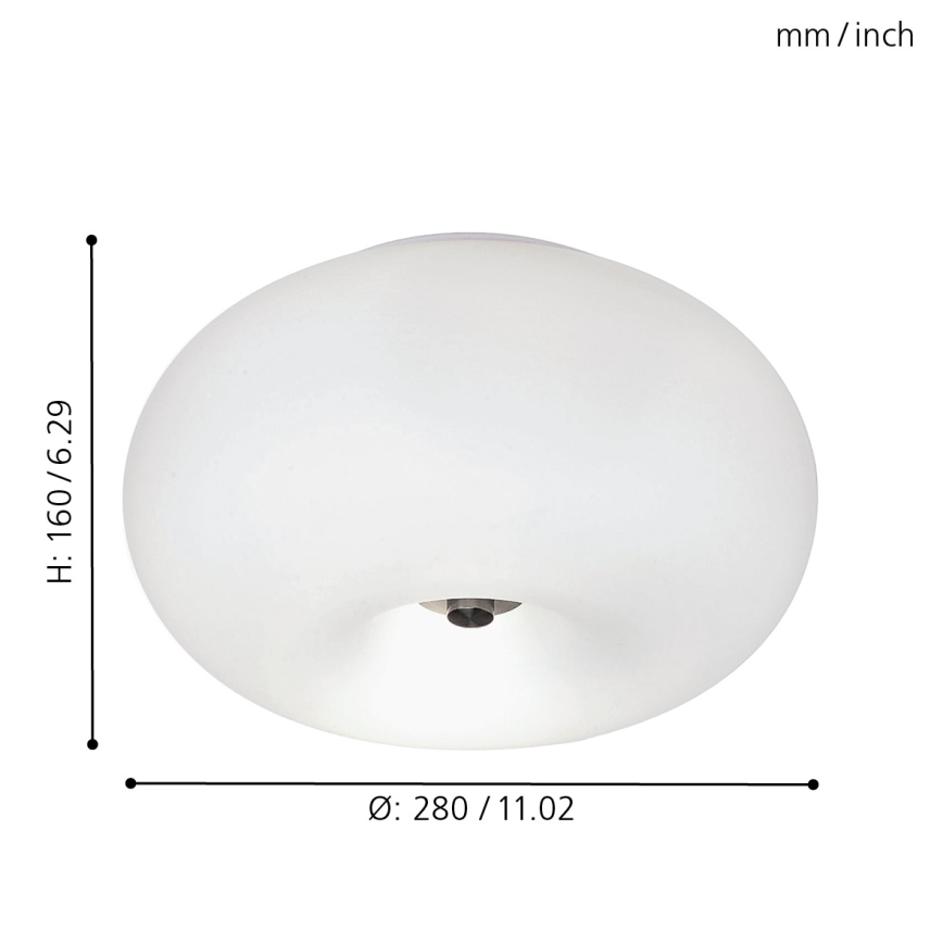 EGLO - Iluminação de teto OPTICA 2xE27/60W diâmetro 28 cm