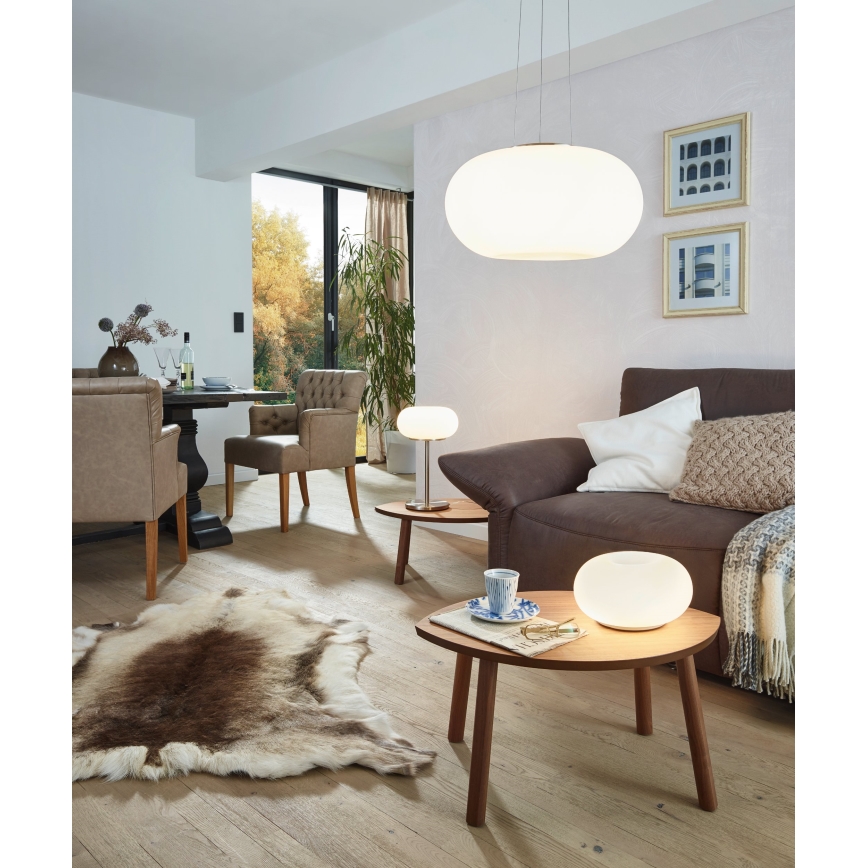 EGLO - Candeeiro suspenso OPTICA 2xE27/60W diâmetro 28 cm