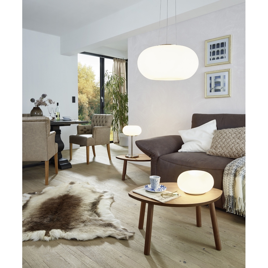 EGLO - Candeeiro suspenso OPTICA 2xE27/60W diâmetro 35 cm