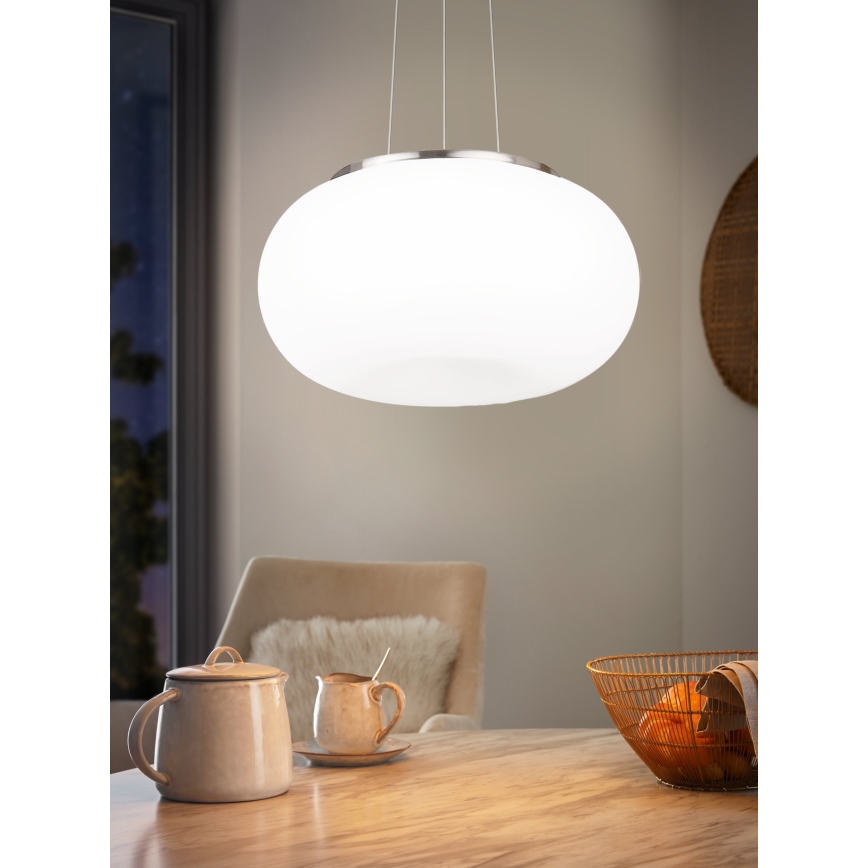 EGLO - Candeeiro suspenso OPTICA 2xE27/60W diâmetro 45 cm