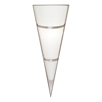 EGLO 87791 - Luz de parede PASCAL 1 1xE14/60W branco / inoxidável