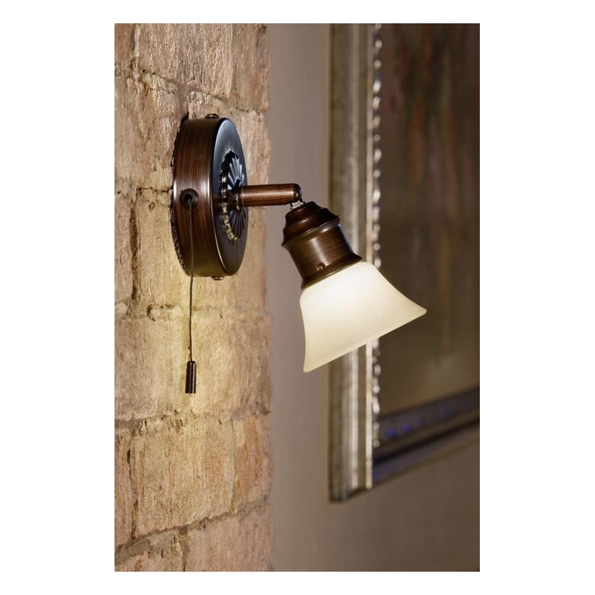 EGLO 89057 - Foco ALAMO 1xG9/40W Sombrio castanho/bege