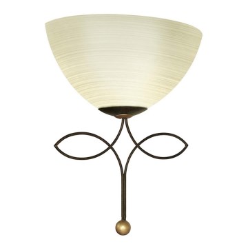 EGLO 89135 - Luz de parede BELUGA 1xE27/60W castanho antigo