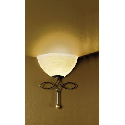 EGLO 89135 - Luz de parede BELUGA 1xE27/60W castanho antigo