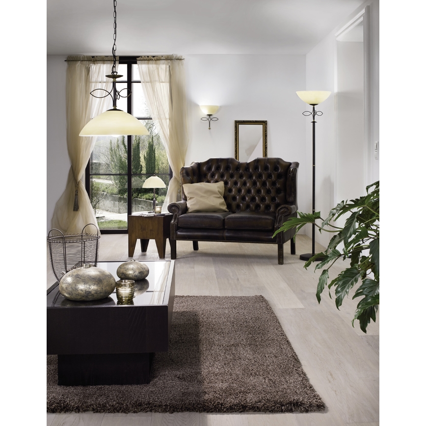 EGLO 89135 - Luz de parede BELUGA 1xE27/60W castanho antigo