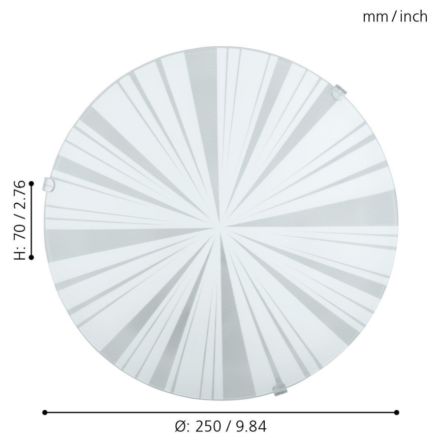 Eglo - Candeeiro de teto 1 1xE27/60W/230V