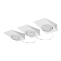 Eglo 89608 - Conjunto de 3 focos orientáveis KOB 3xGX53/7W/230V