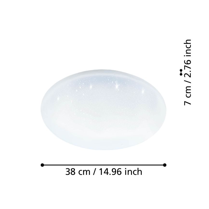 Eglo - Luminária de teto LED dimmerizável LED/19,2W/230V 2700-6500K ZigBee
