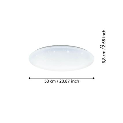 Eglo -  Iluminação de teto LED com regulação LED/44,8W/230V 2700-6500K ZigBee