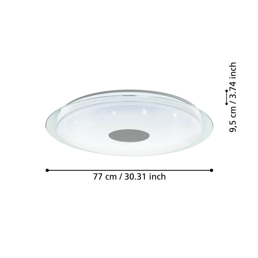 Eglo - Plafon LED regulável LED/38,1W/230V 2700-6500K ZigBee