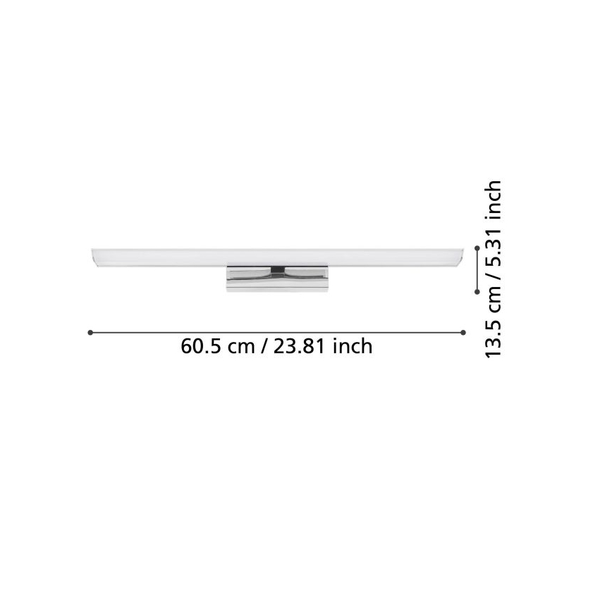 Eglo - Iluminação de espelho para casa de banho LED RGBW regulável 15,6W/230V IP44 ZigBee