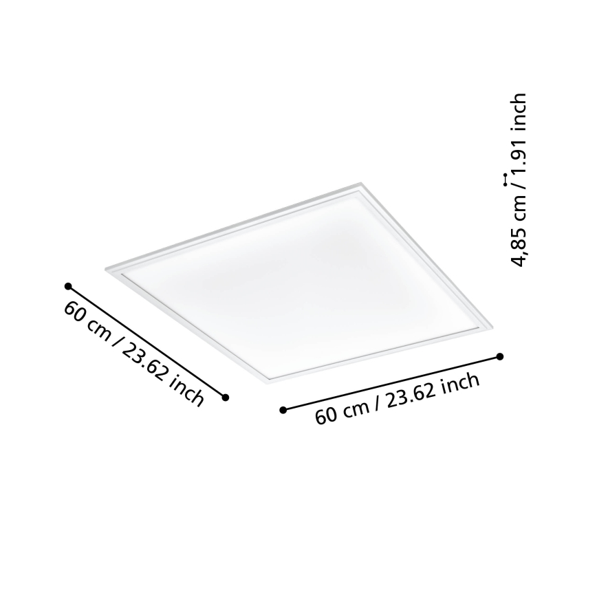 Eglo - Luminária de teto LED regulável LED/33W/230V 2700-6500K branco ZigBee
