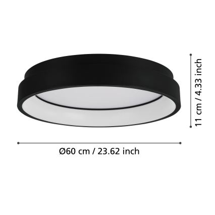Eglo - Luminária de teto LED RGBW dimável LED/26W/230V ZigBee