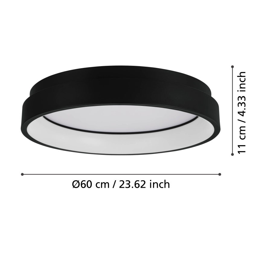 Eglo - Luminária de teto LED RGBW dimável LED/26W/230V ZigBee