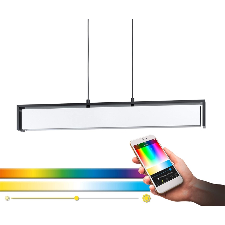 Eglo - Lustre suspenso LED RGBW regulável com cabo LED/33,6W/230V ZigBee