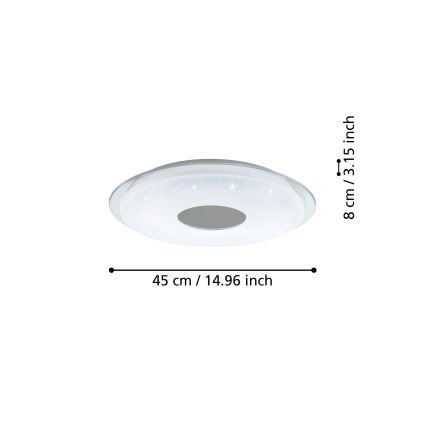 Eglo - Luminária de teto LED dimmerizável LED/19,2W/230V ZigBee