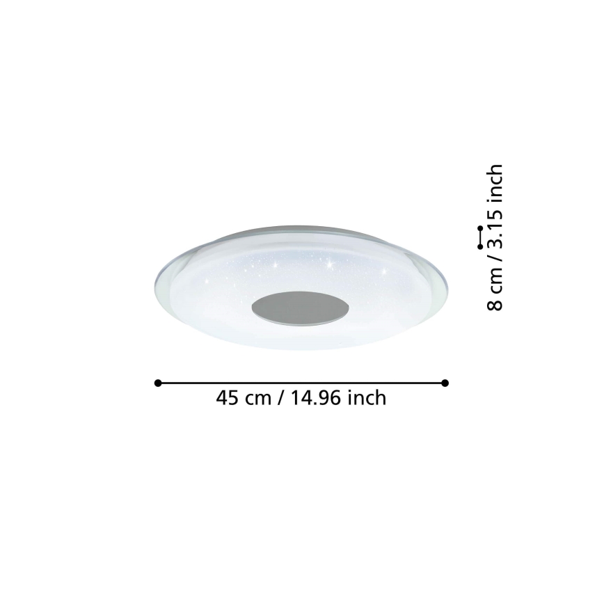 Eglo - Luminária de teto LED dimmerizável LED/19,2W/230V ZigBee