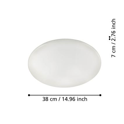 Eglo - Luminária de teto LED dimmerizável LED/19,2W/230V ZigBee