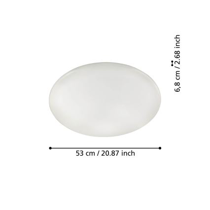 Eglo - Plafon LED regulável LED/44,8W/230V ZigBee
