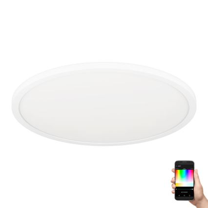 Eglo - Luminária de teto LED RGBW dimmerizável LED/16,5W/230V branca ZigBee