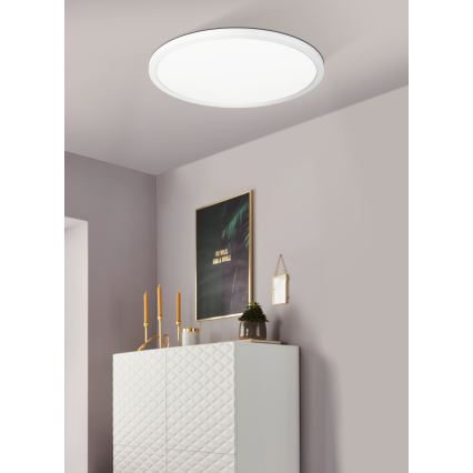 Eglo - Luminária de teto LED RGBW dimmerizável LED/16,5W/230V branca ZigBee