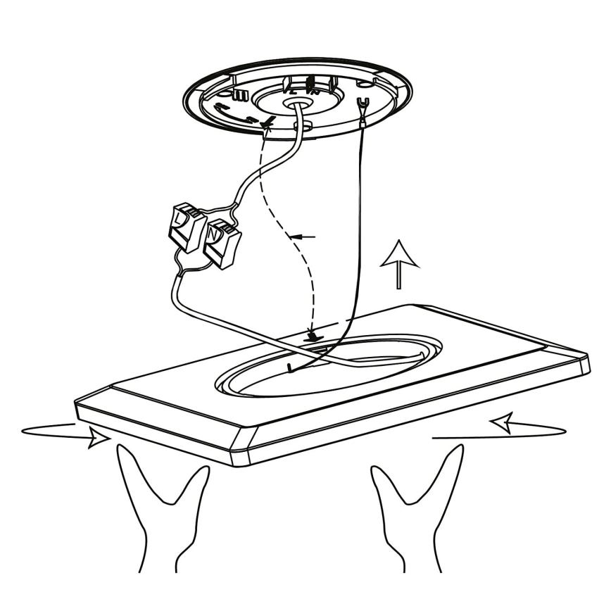 Eglo - Luminária de teto LED RGBW regulável LED/16,5W/230V 2700-6500K branco ZigBee