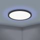 Eglo - Iluminação de teto LED RGBW com regulação LED/14,6W/230V preta ZigBee