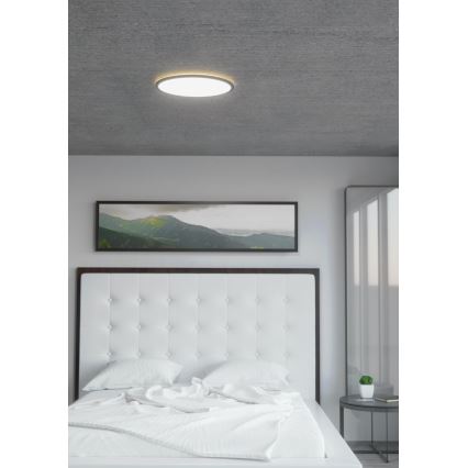 Eglo - Luminária de teto LED RGBW dimmerizável LED/16,5W/230V preta ZigBee