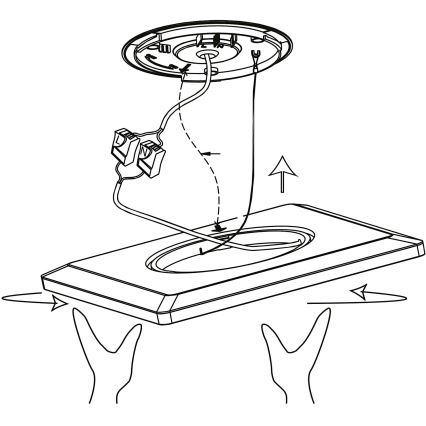 Eglo 900093 - LEDRGBW Candeeiro de teto dimerizável ROVITO-ZLED/14,6W/230V preto