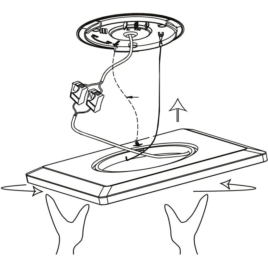 Eglo 900093 - LEDRGBW Candeeiro de teto dimerizável ROVITO-ZLED/14,6W/230V preto