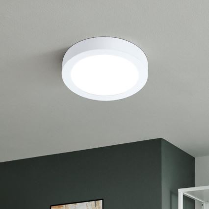 Eglo - Candeeiro de teto LED dimerizável para casa de banho, 16,5 W, 230 V, 2700–6500 K, IP44, ZigBee, Ø 21 cm