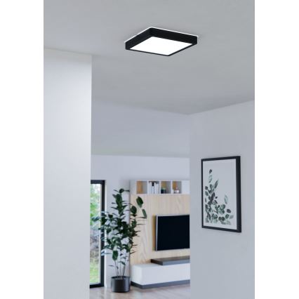 Eglo - Luminária de tecto LED dimerizável para casa de banho LED/16,5W/230V IP44 ZigBee 21x21 cm