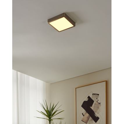 Eglo - Luminária de banheiro LED dimerizável LED/16,5W/230V IP44 ZigBee 21x21 cm