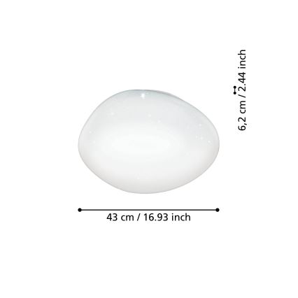 Eglo - Plafon LED RGBW dimável LED/21,6W/230V Ø 43 cm