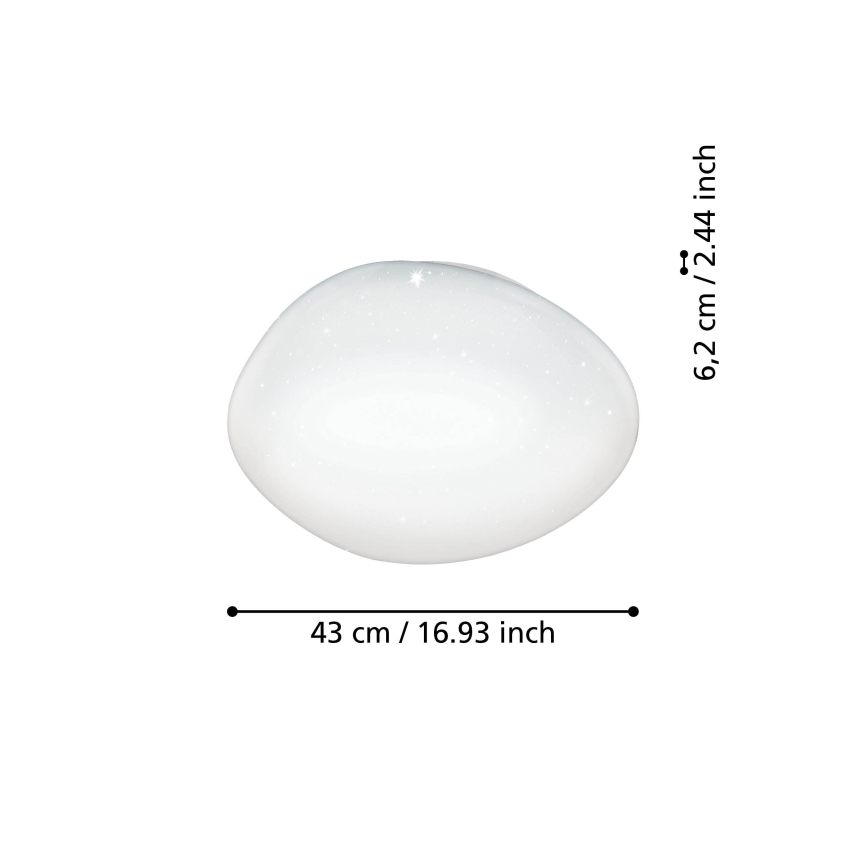 Eglo - Plafon LED RGBW dimável LED/21,6W/230V Ø 43 cm