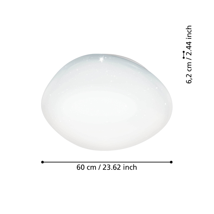 Eglo - Candeeiro de tecto LED RGBW dimerizável LED/33W/230V diâmetro 60 cm