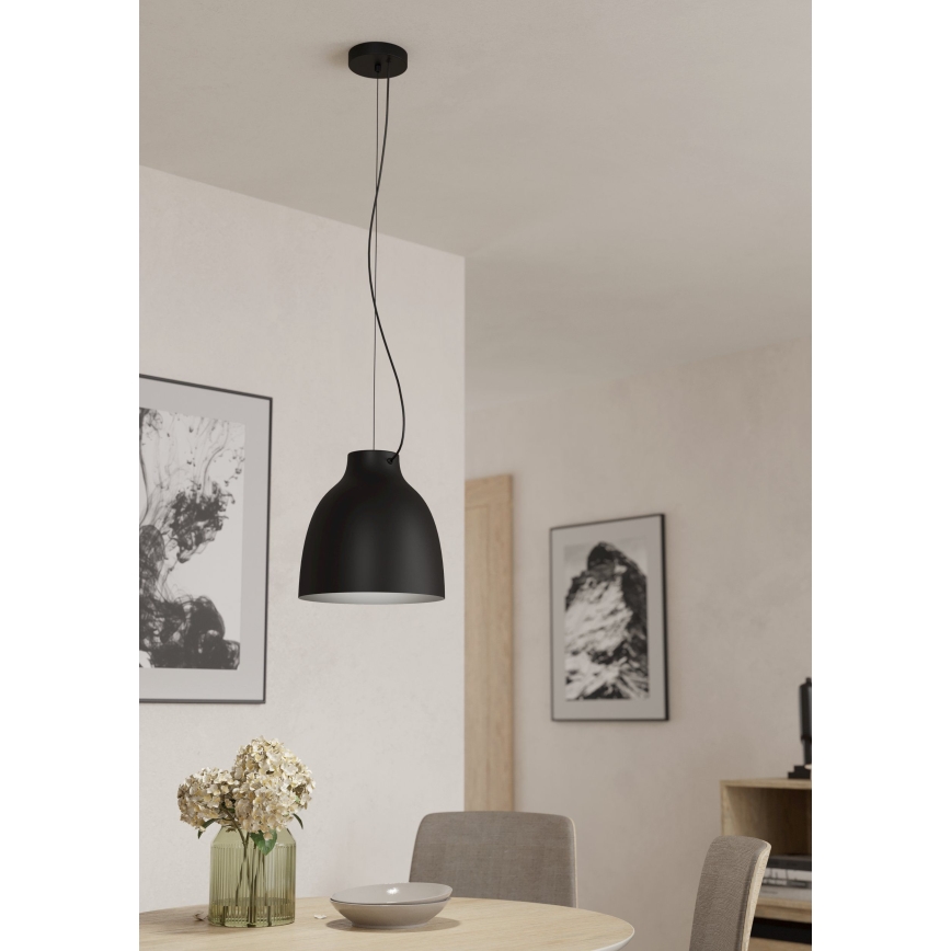 Eglo - Candelabro suspenso 1xE27/40W/230V preto
