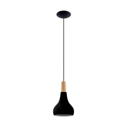 Eglo - Candelabro suspenso 1xE27/40W/230V diâmetro 18 cm preto