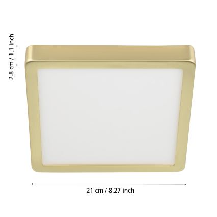 Eglo - Candeeiro de teto LED/17W/230V 21x21 cm