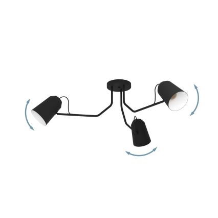 Eglo - Candelabro integrado 3xE27/25W/230V