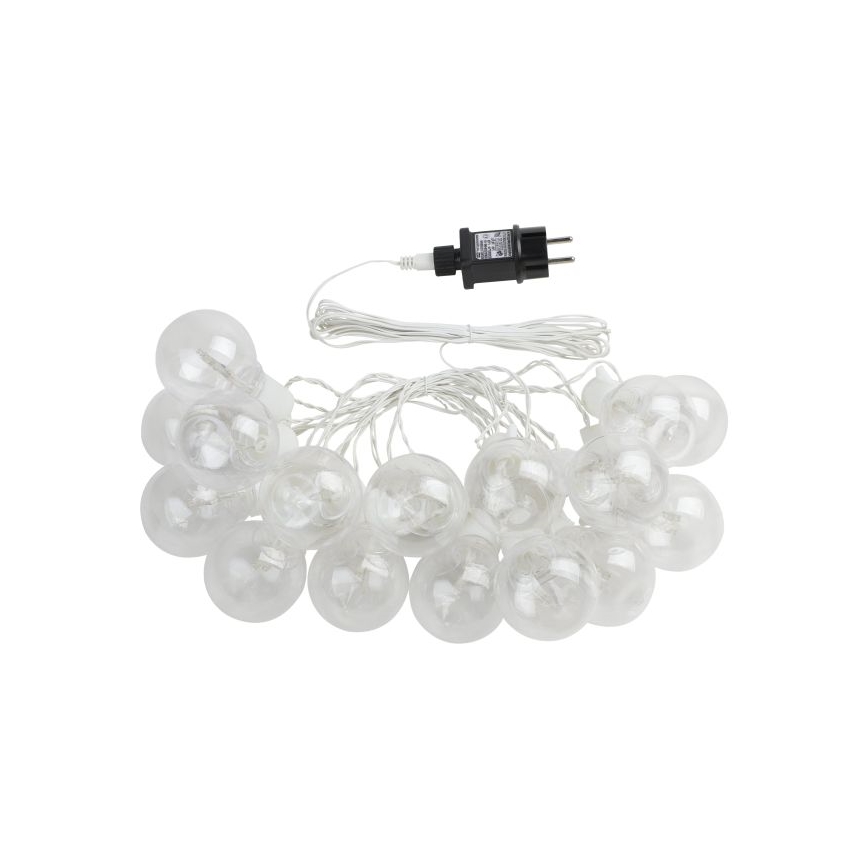 Eglo - Corrente decorativa exterior LED 16xLED/0,064W/24V IP44 branco