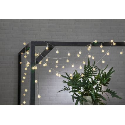 Eglo - Corrente decorativa exterior LED 50xLED/0,066W/4,5V IP44