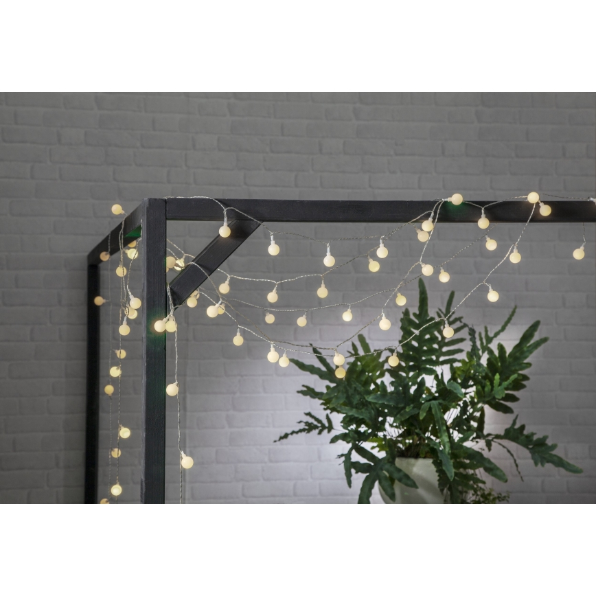 Eglo - Corrente decorativa exterior LED 50xLED/0,066W/4,5V IP44