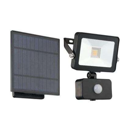 Eglo - Refletor solar LED com sensor: 15 LEDs, 0,03 W cada / 3,7 V, 2600 mAh, IP44