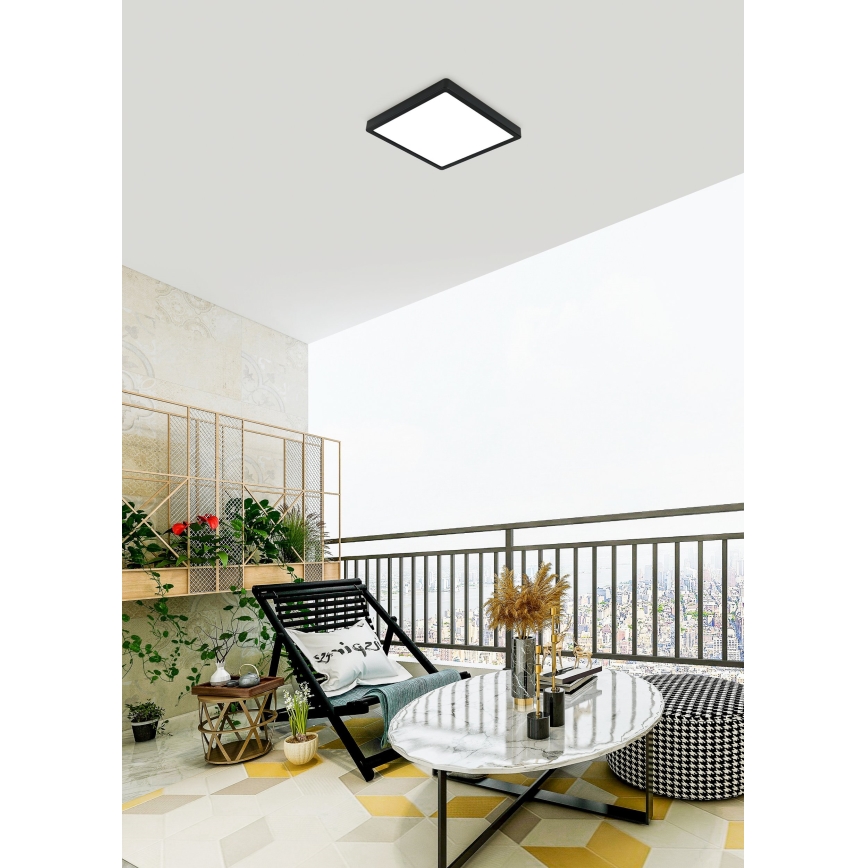 Eglo - Plafonier LED para casa de banho LED/20,5W/230V IP44 preto