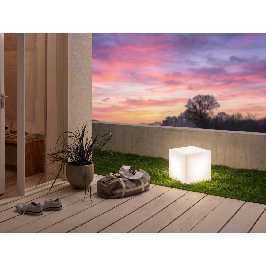 Eglo - Candeeiro de chão exterior 1xE27/15W/230V 30x30 cm IP65