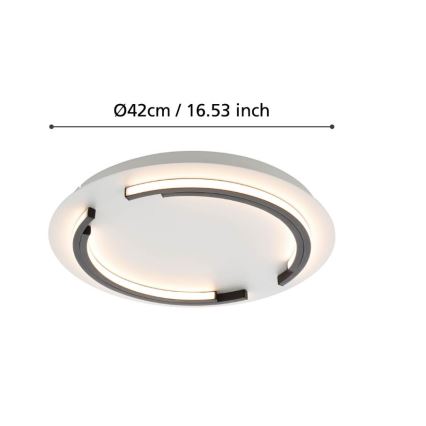 Eglo - Iluminação de teto LED com regulação LED/25W/230V d. 42 cm