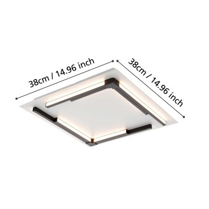 Eglo - Iluminação de teto LED com regulação LED/25W/230V 3000K