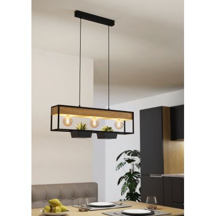 Eglo - Candelabro suspenso 3xE27/40W/230V