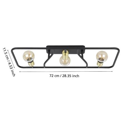 Eglo - Iluminação de teto 3xE27/40W/230V